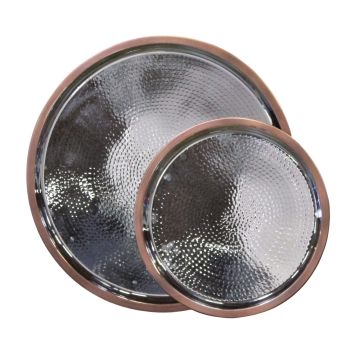 Image of Edison Burnt Copper Round Trays